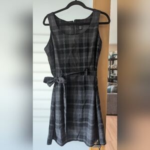 Taboo Black and Gray Sheath Midi Dress